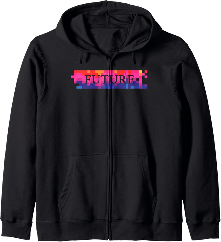 Future Pixel Color Bar Kapuzenjacke