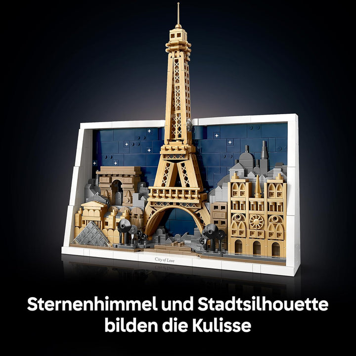 LEGO Architecture Paris – Stadt der Liebe 3D Puzzle - Wanddeko als Bastelset zum Bauen - DIY Set Erw