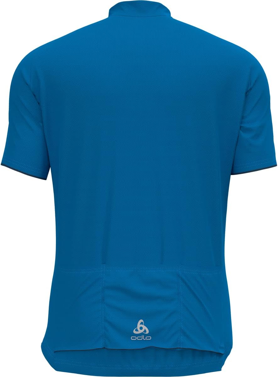 Odlo Herren Essentials_411972 Radtrikot halber Reissverschluss, S Indigo Bunting