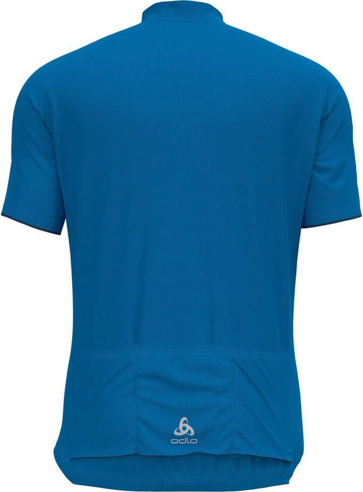 Odlo Herren Essentials_411972 Radtrikot halber Reissverschluss, S Indigo Bunting
