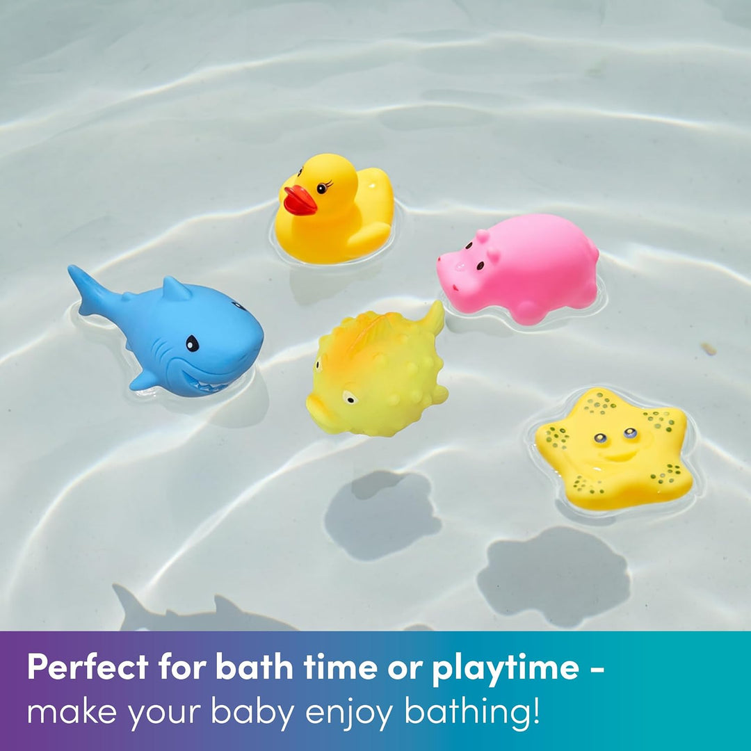 THE TWIDDLERS 30 Stück Wasserspritztiere Badespielzeug für Babys & Kleinkinder - BPA-frei