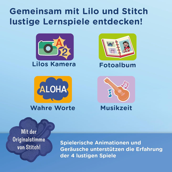 Vtech Stitch Lerntablet – Interaktives Tablet mit Tastatur und Klaviertasten – Verschiedene Spiele u