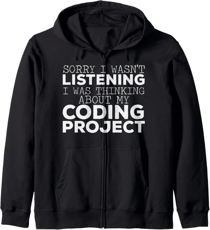 Programmierer Spruch Coder Coding Witz Code Informatiker Kapuzenjacke