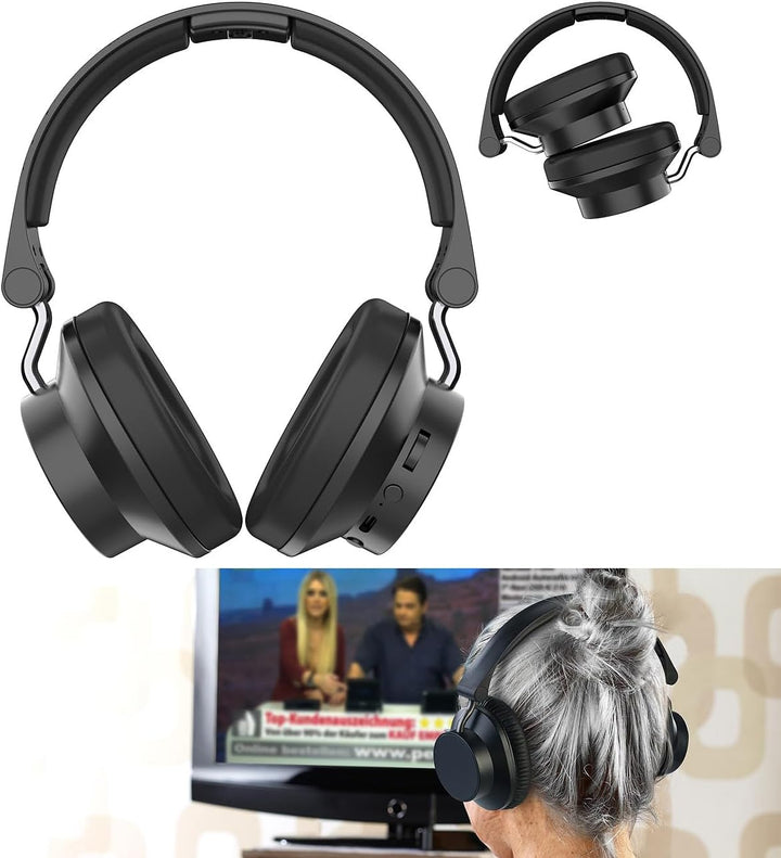 auvisio Zubehör zu Gesprächsverstärker: Erweiterung-Stereo-Funkkopfhörer für Funkkopfhörer OK-330.hs