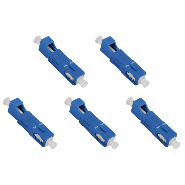Spacnana 5PCS Fiber Optic Adapter SC Männlich LC Weibliche Hybrid Fiber Optic Adapter Konverter Tele
