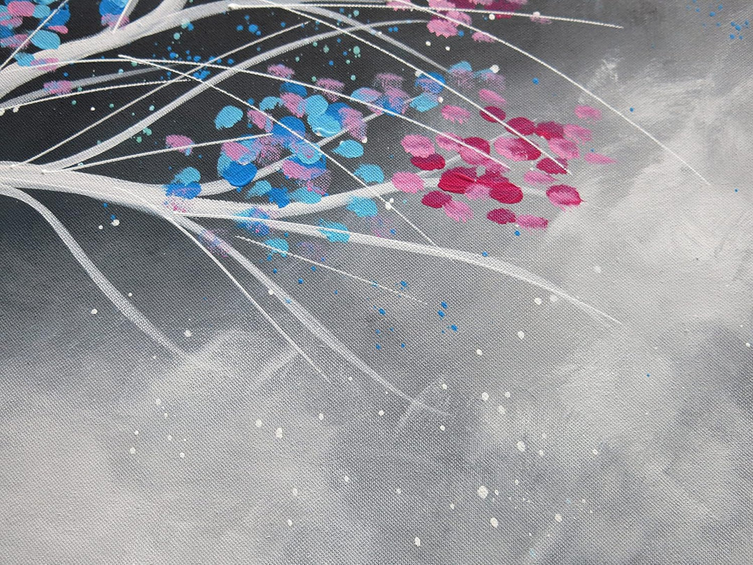 Monica Mirafiori I 100% HANDGEMALT I Gemälde Tree Of Life 100x50cm | Gemälde Handgemalt | Acrylgemäl