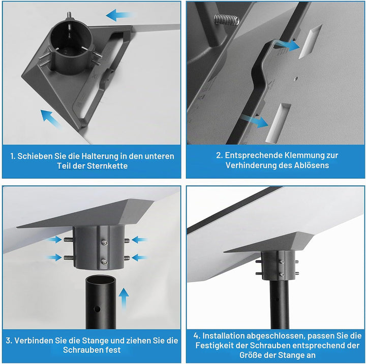 Starlink Gen 3 Rohradapter für Starlink, Montageset für Starlink, V3 Pole Mount, Gen 3 Mount Kit für