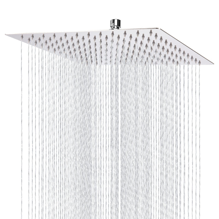 30cm Grosser Regenbrause - Markcco Quadrat Hochdruck Duschkopf aus Edelstahl 304 - komfortables Dusc