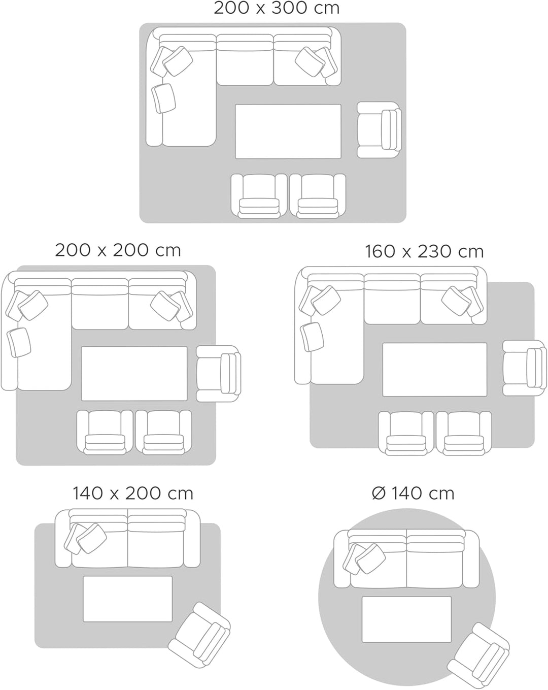 Wohnzimmer Teppich Modern Braun Beige Leder 160 x 230 cm Okculu
