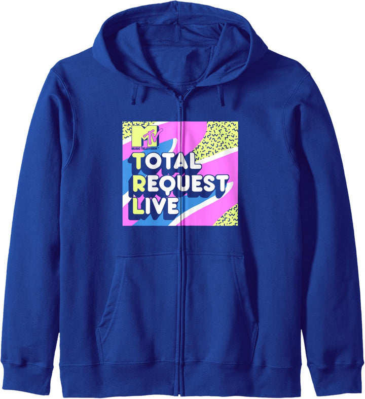 MTV Total Request Live 90's Colorful Pattern Kapuzenjacke
