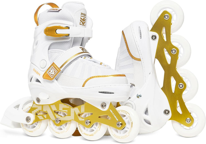 RAVEN Inline Skates Inliner für Kinder und Erwachsene OPTIONAL 2in1 mit Schlittschuhen verstellbar O