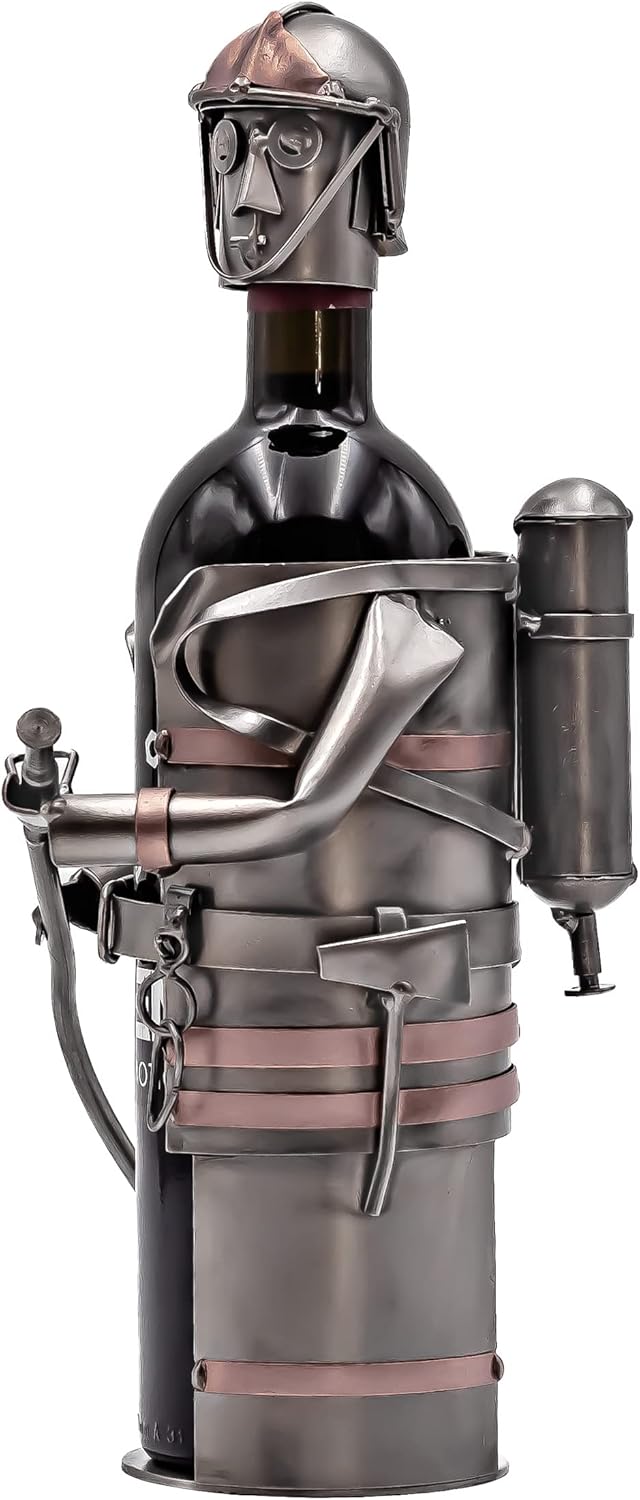 STEEMO Feuerwehrmann Weinflaschenhalter