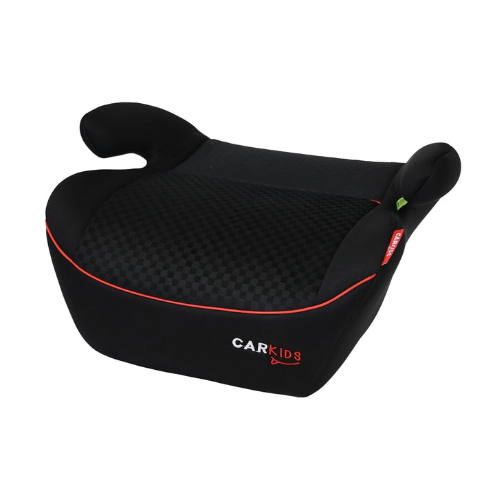 Carkids I-Size Sitzerhöhung Alex 125-150cm Schwarz/Rot Schwartz/Rot, Schwartz/Rot