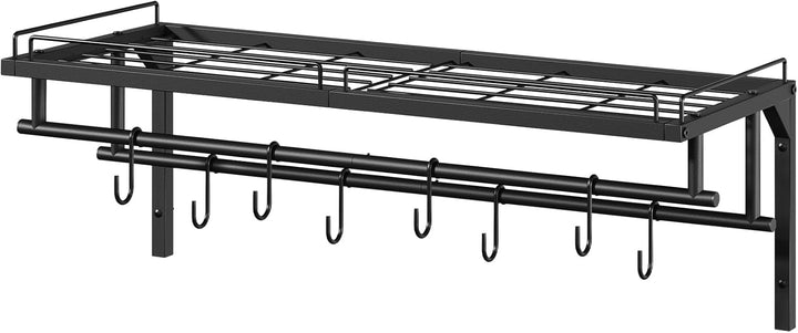 CHOEZON Topf-Rack, Pfannenhalter, Küche Wandregal für Töpfe und Pfannen, Küchenutensilienhalter mit
