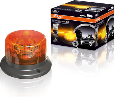 OSRAM LIGHTsignal LED BEACON LIGHT, LED-Rundumleuchte 360°, gelbe Blinkleuchte, strassenzugelassene