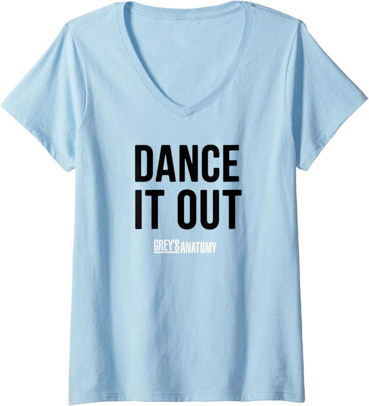 Grey's Anatomy Tanz Es Raus T-Shirt mit V-Ausschnitt