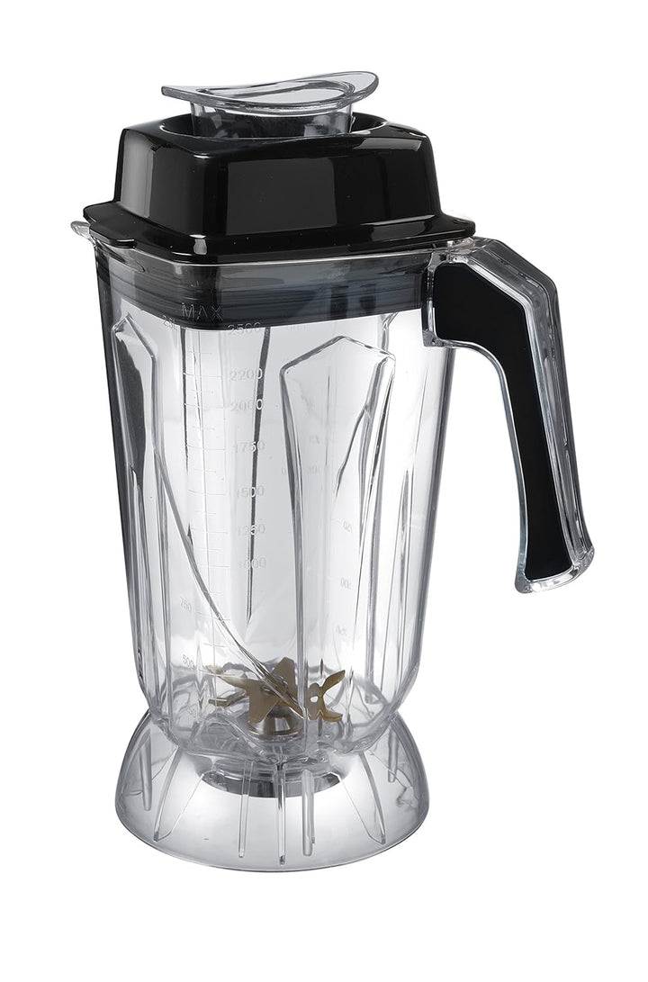 HENDI Standmixer BPA-frei, Touch, mit schalldämmender Schutzhaube, Inkl. 2,5 Liter-Kanne, temperatur