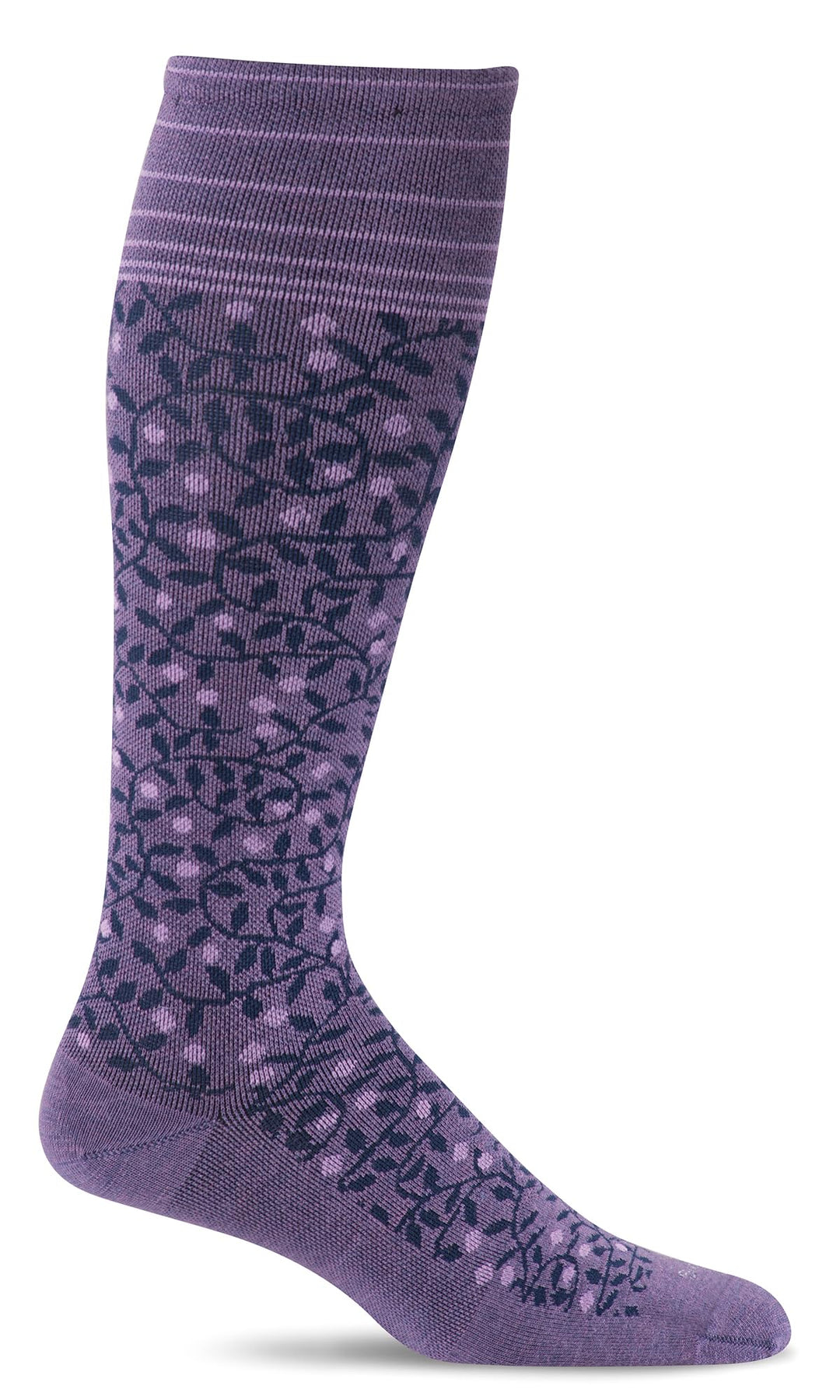 Sockwell Women's New Leaf 20-30mmHg Graduated Compression Socks (Plum, S/M) S-M pflaume, S-M pflaume