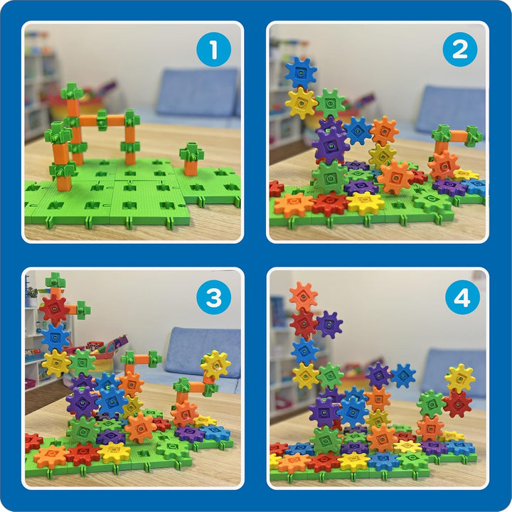 Learning Resources LER9162 Gears! Gears! Gears! Bauset für Anfänger,