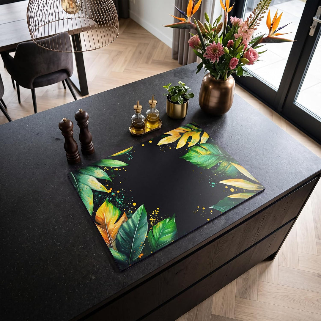 Herdabdeckplatte 70x52 cm Einteilig Abdeckplatten Cerankochfeld Abdeckung Ceranfeld Herdplattenabdec