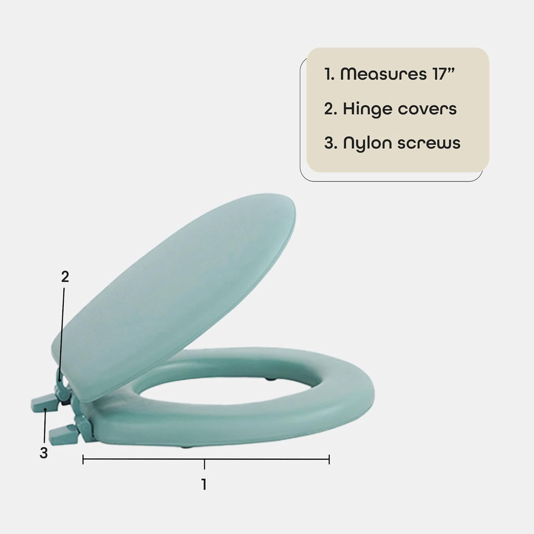 Achim Home Furnishings Tovystbk04 Fantasia, Standard WC-Sitz, 43 cm, TOVYSTLG04, lichtgrün, Lichtgr&amp;