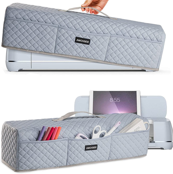 AMOIGEE Gepolsterter Staubschutz, kompatibel mit Cricut Explore Air 2 (Grau), Grau