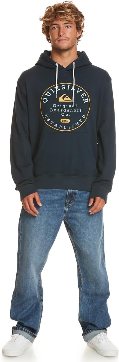 Quiksilver Herren Circle Trim Hood Sweatshirt (1er Pack) M Navy Blazer, M Navy Blazer