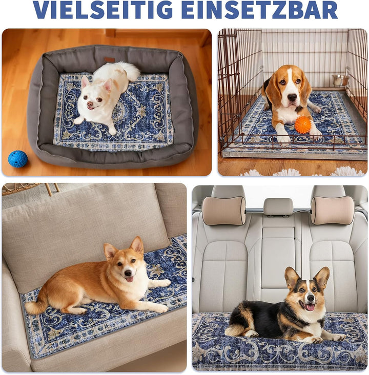 Welpen Unterlagen Waschbar, 2 Stück PIPI Matten für Hunde, Schnell Saugfähige Wiederverwendbare Inko
