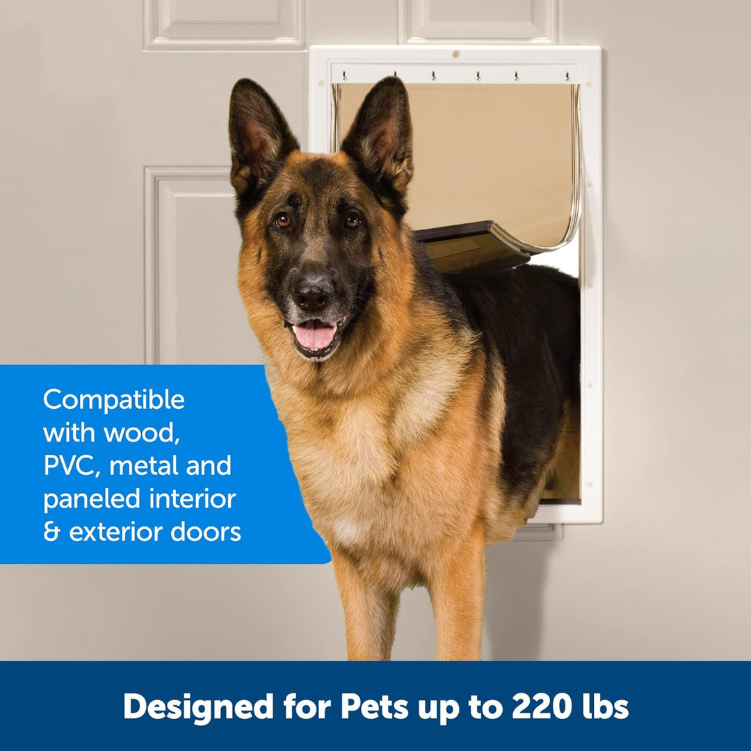 PetSafe Kunststoff-Tür mit weicher, getönter Klappe – kleine, mittelgrosse und grosse Tür für Hunde
