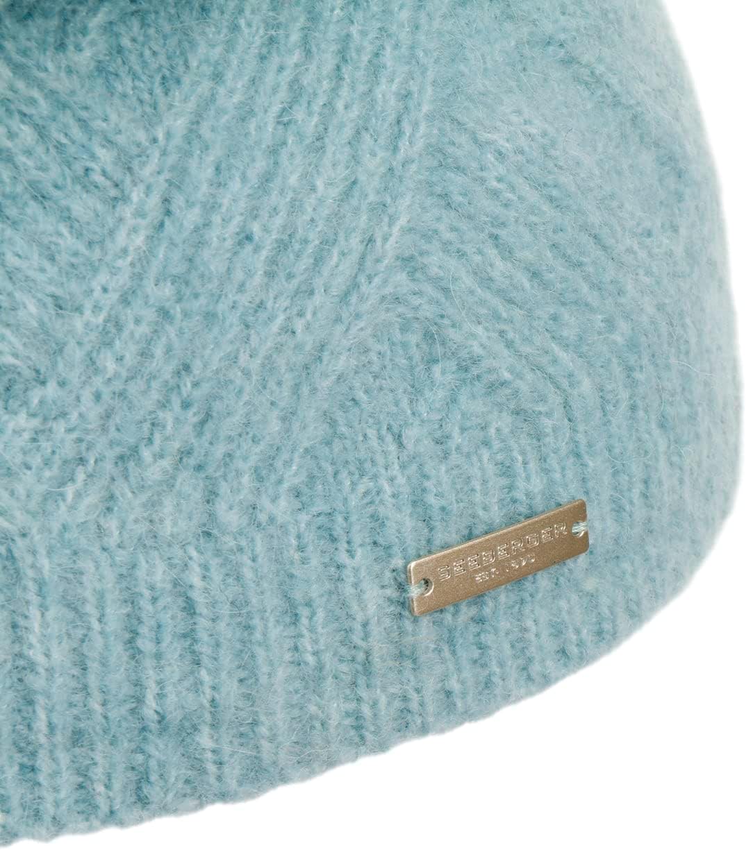 Seeberger Ricarda Wollmütze Beanie Strickmütze Wollbeanie Wintermütze Damenmütze Damen - mit Futter,