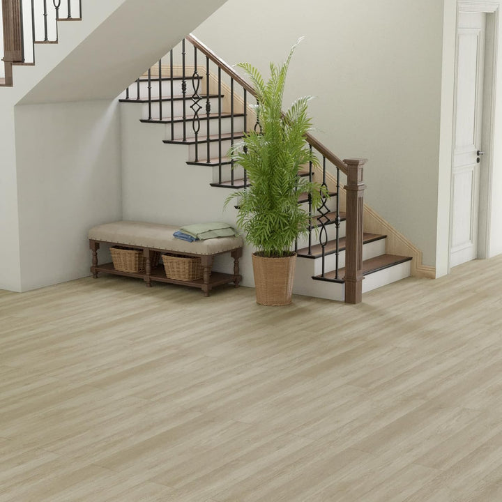 Oxdigi PVC Bodenbelag Selbstklebende 3 m², Holzoptik Vinylboden Bodenfliesen für Eingangstür, Wohnzi