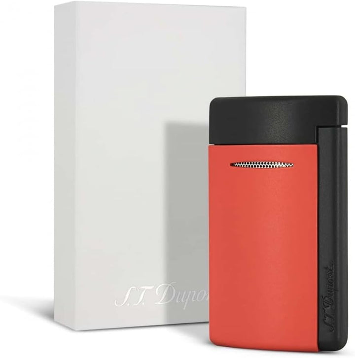 ST Dupont New Mini Jet Feuerzeug Schwarz und Mattrot
