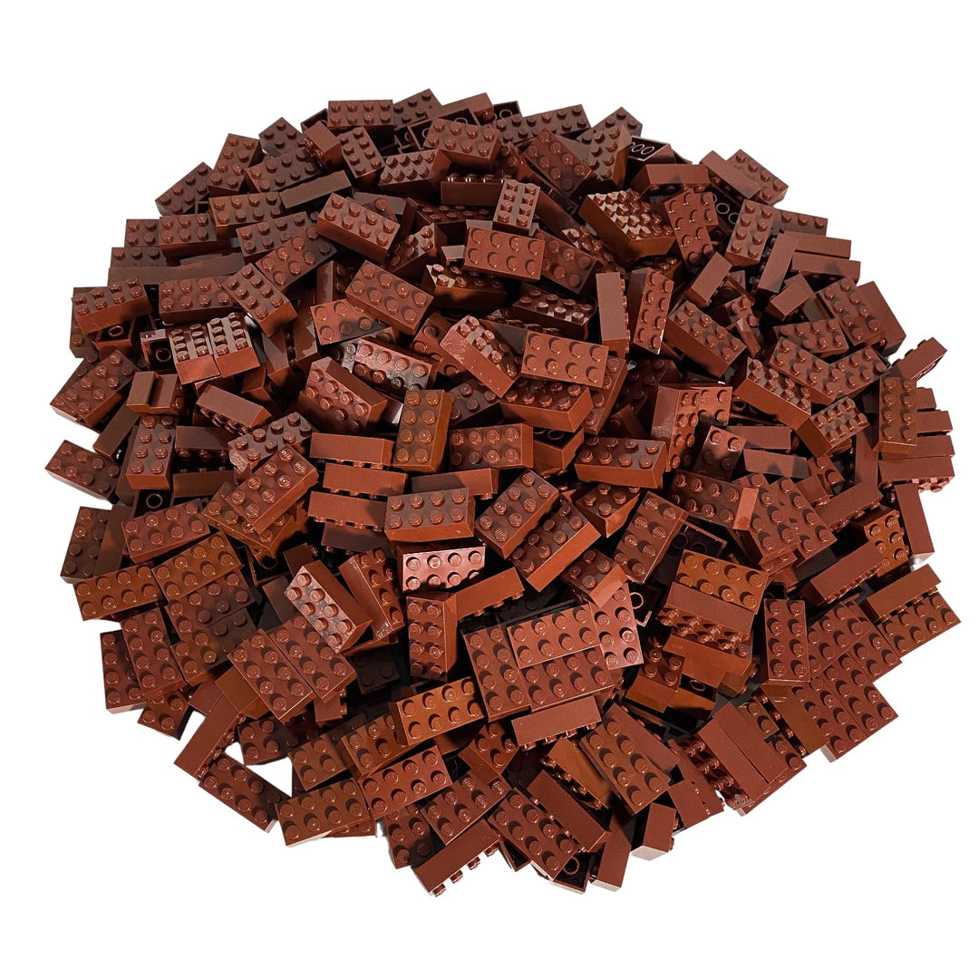 Lego® Classic Basic Steine Braun 3001-50 Stück 2x4 Steine Rotbraun - Ideal für Kreative Bauvorhaben