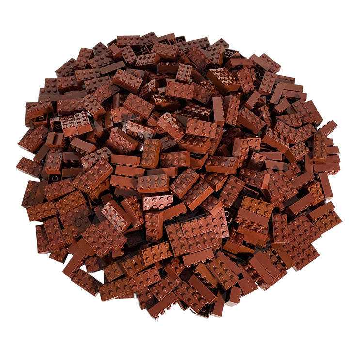 Lego® Classic Basic Steine Braun 3001-50 Stück 2x4 Steine Rotbraun - Ideal für Kreative Bauvorhaben