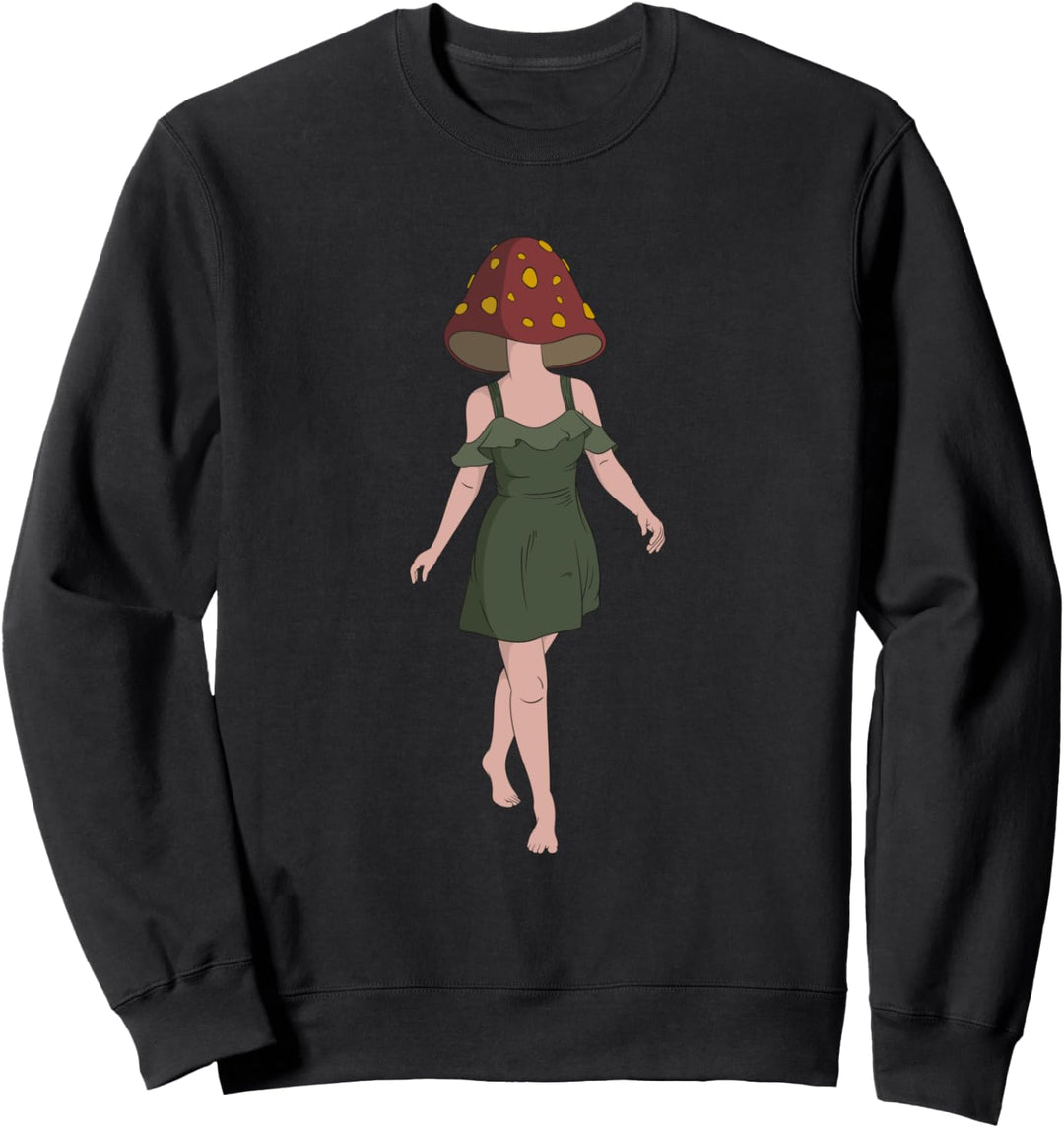 Goblincore Aesthetics Design für einen Pilzsammler Sweatshirt