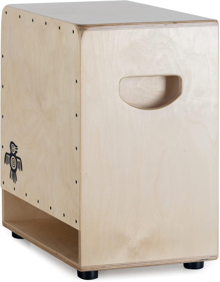 XDrum Bass Cajon Peruana Birch (3 mm Schlagplatte, wuchtiger Bass, heller Snare-Sound, Bassreflex-Ko