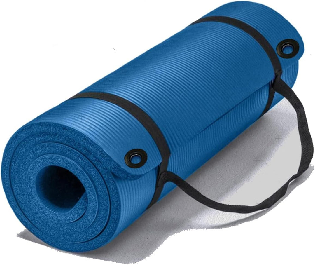 G5 HT SPORT Yogamatte mit Tragegriff und Ösen | 120 oder 180 cm | Dicke 1,5 cm | Breite 62,5 cm | Gy
