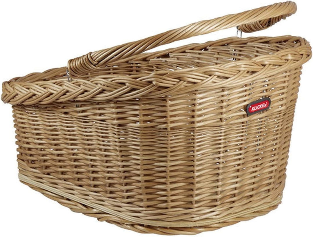KLICKfix Unisex – Erwachsene Hinterrad-weidenkorb-2128053620 Hinterrad-Weidenkorb, schwarz, 47x37x26