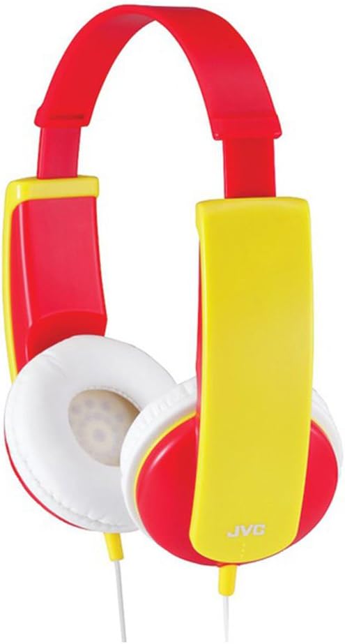 JVC HA-KD5-R-E - Kinder Stereo Kopfhörer mit reduzierter Lautstärke (85dB/1mW), ab 3 Jahre Rot, Rot