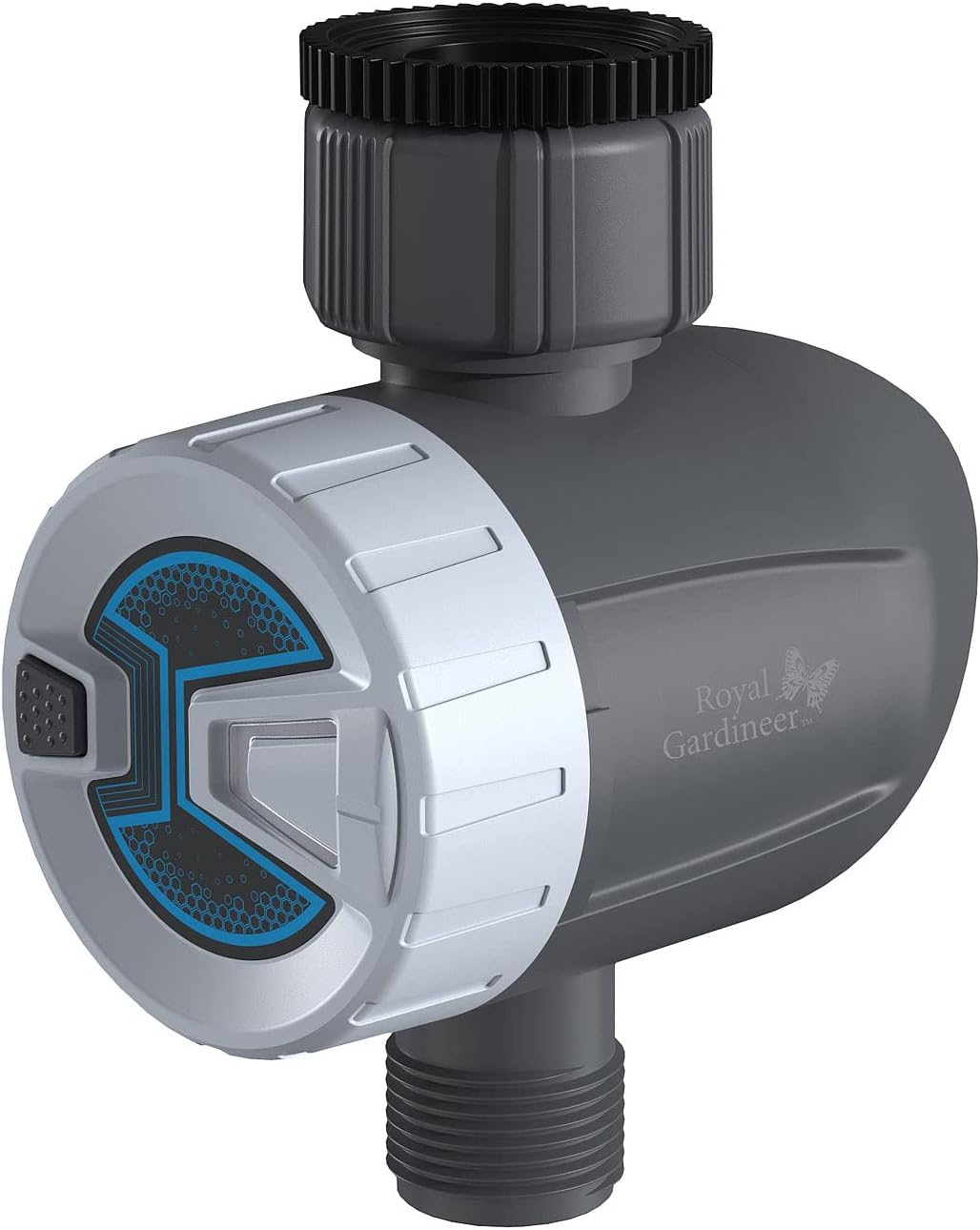 Royal Gardineer Magnetventil Bluetooth: 2er-Set smarte programmierbare Bewässerungscomputer mit BT &