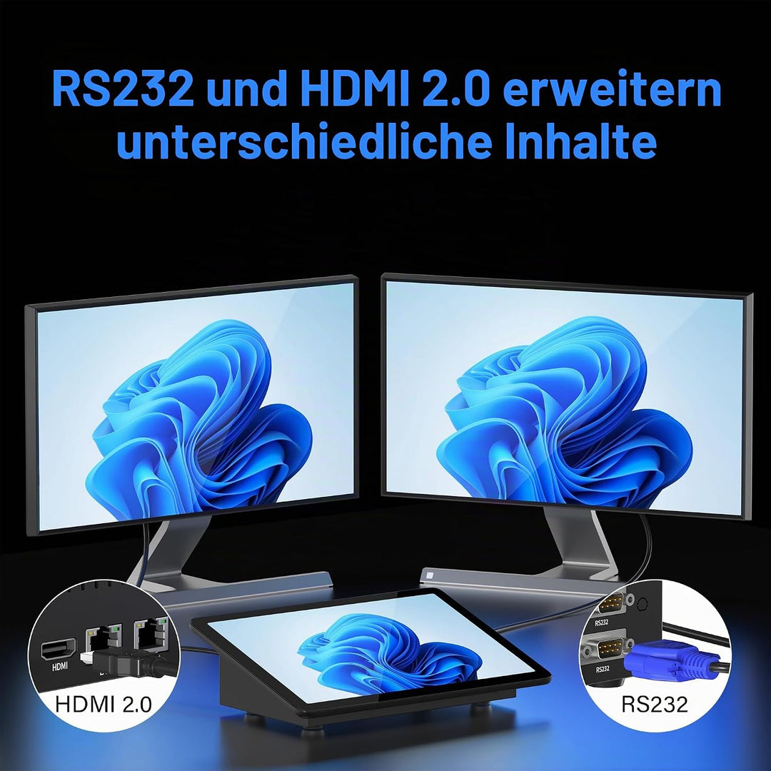 HEIGAOLAPC Mini Computer PC Mini Deko PC Win11 Pro Intel N5095, 8GB RAM, 128GB eMMC, Mini-pc mit Tou