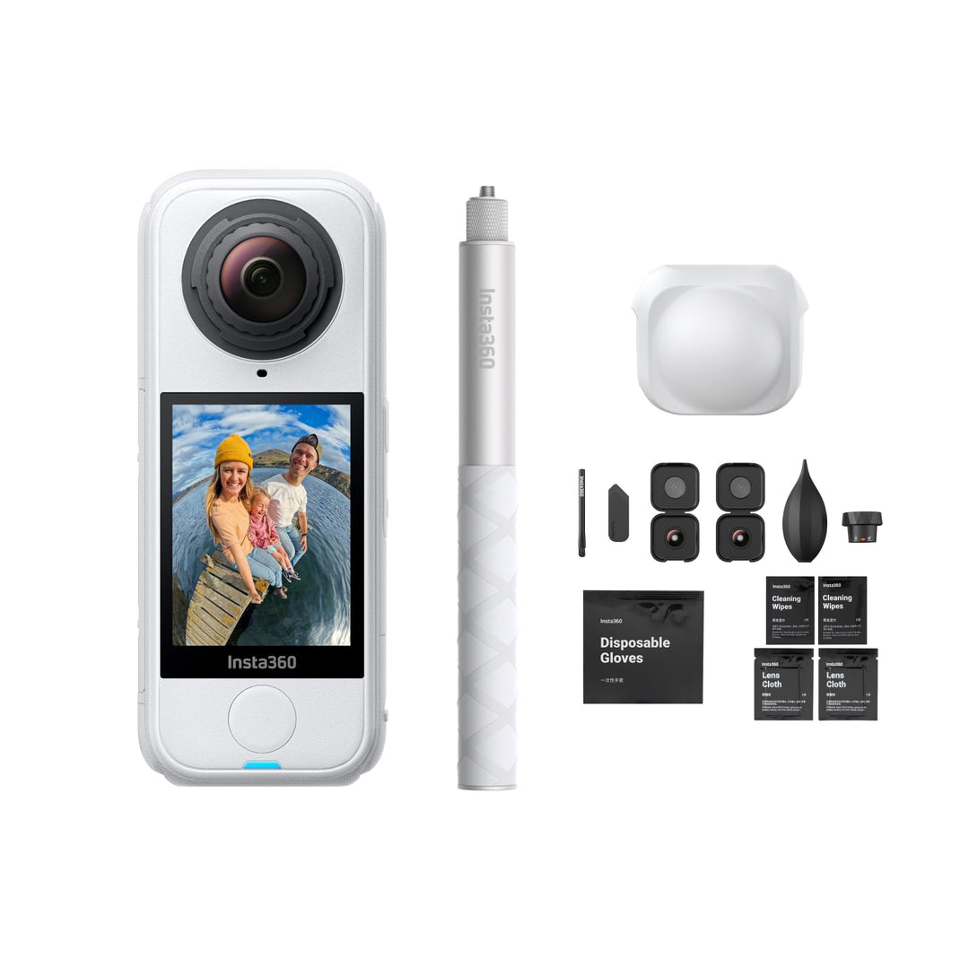 Insta360 X4 Air Ersatzlinsen-Bundle Polarweiss – 165 g leichte 8K 360°-Kamera, Unsichtbarer Selfie-S