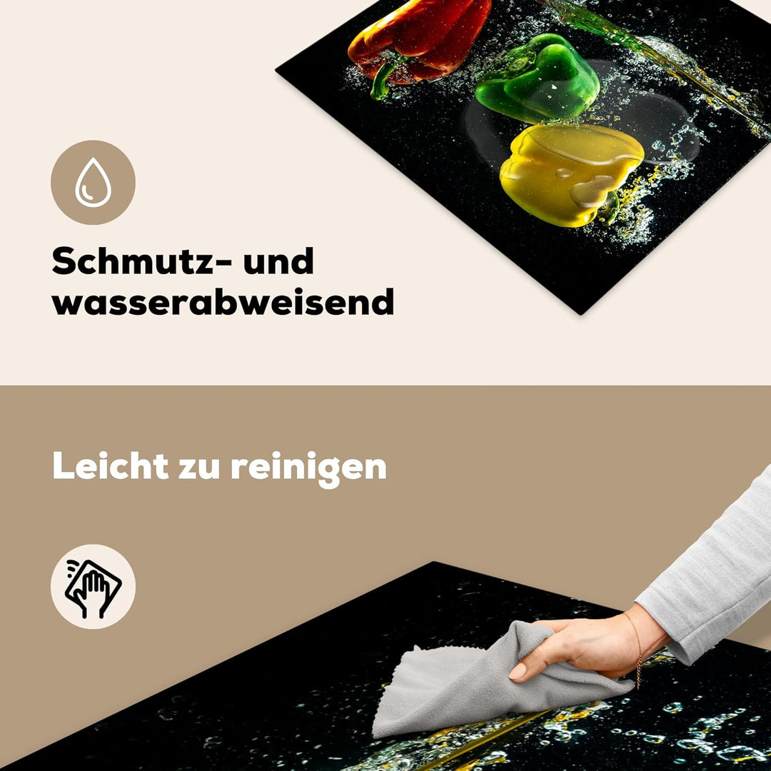Herdabdeckplatte Einteilig Induktionsmatte Küche Abdeckung Ceranfeld Herd Abdeckplatte Deko Vinyl Ma