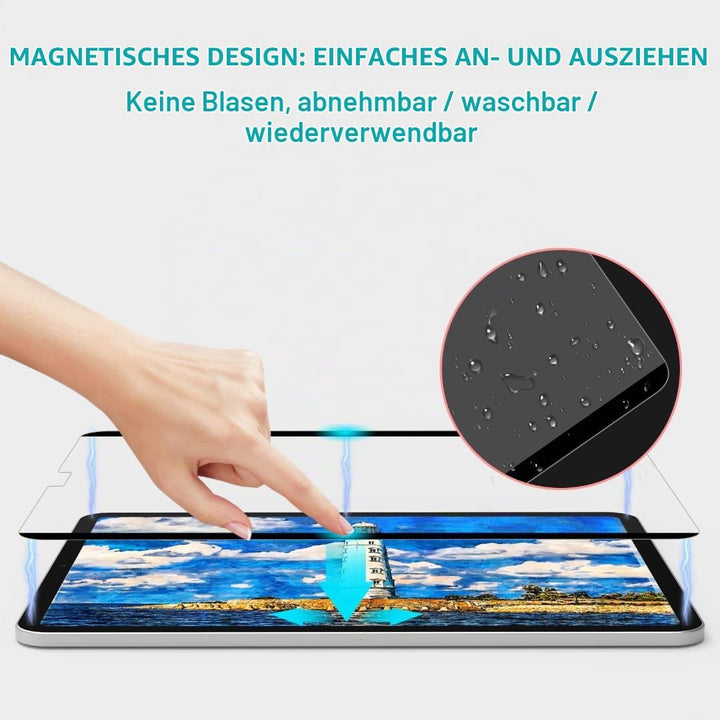 PAPERFEEL Magnetischer Folie für iPad Pro 11 2024 M4 Schutzfolie, Matt Papier Magnetisch Folie zum S