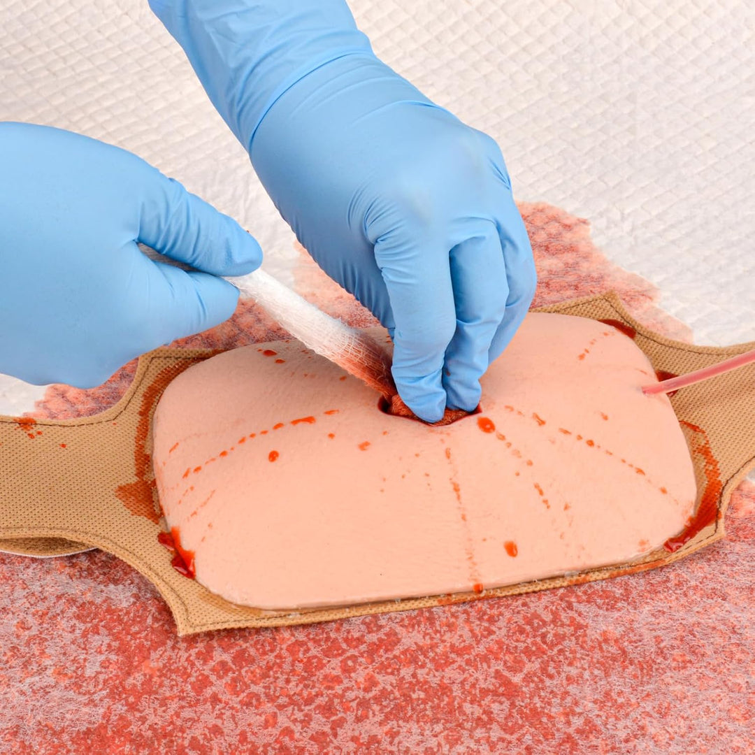 Wundpackungs-Trainer-Kit, „Stop The Bleed“-Kit für das Hämostase-Training, selbstklebendes Wundmoula