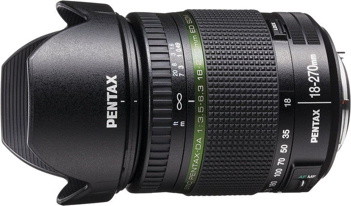 Pentax 21497 SMC DA ED SDM Objektiv (18 bis 270 mm, Lichtstärke 3,5 bis 6,3) 18-270mm Single, 18-270