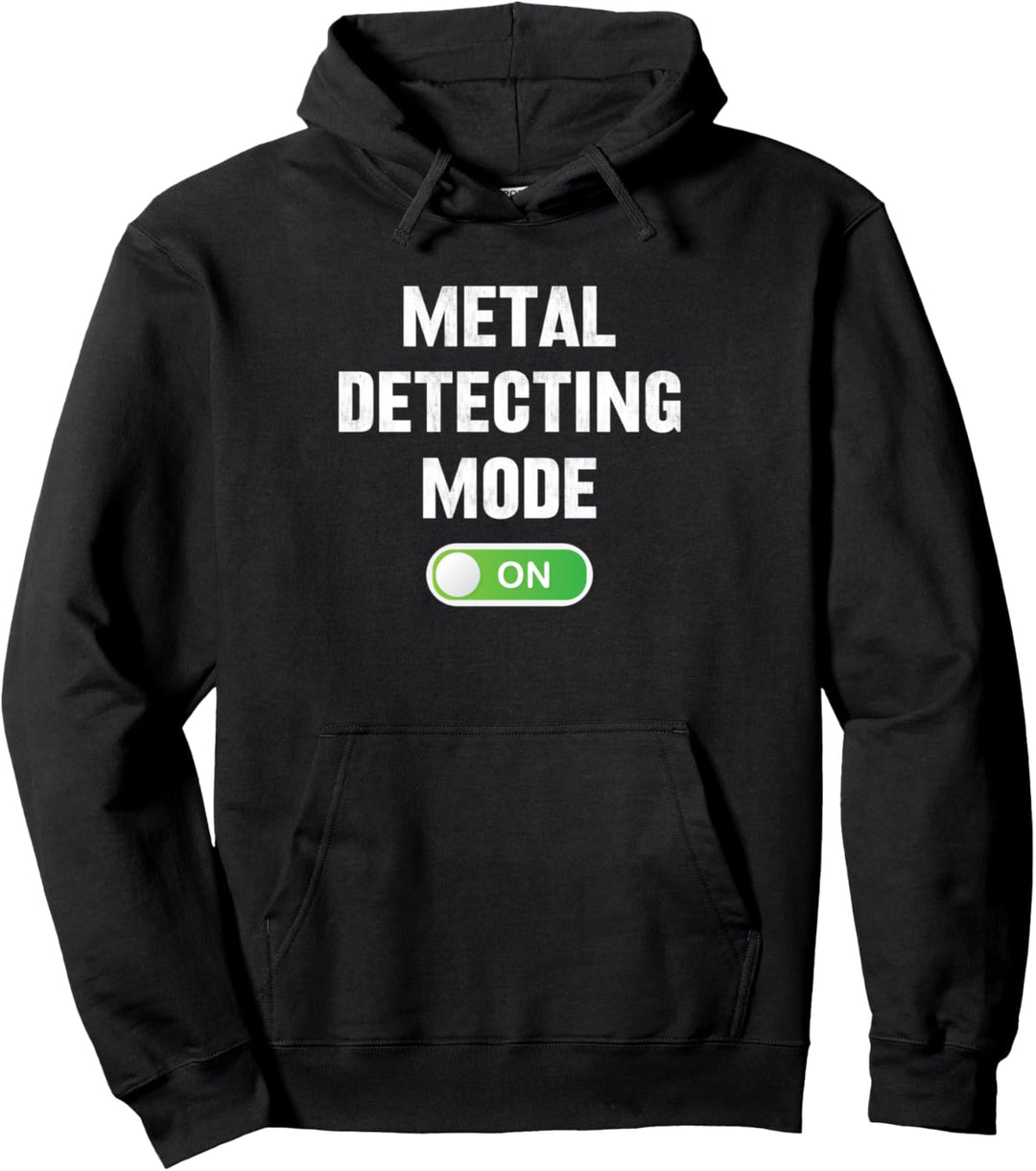Metalldetektion Modus auf lustige Herren Schatzsuche Pullover Hoodie