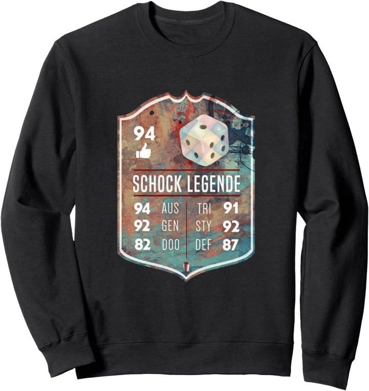 Schocken heisst das Spiel Würfelspiel Trinkspiel Jule Meiern Sweatshirt