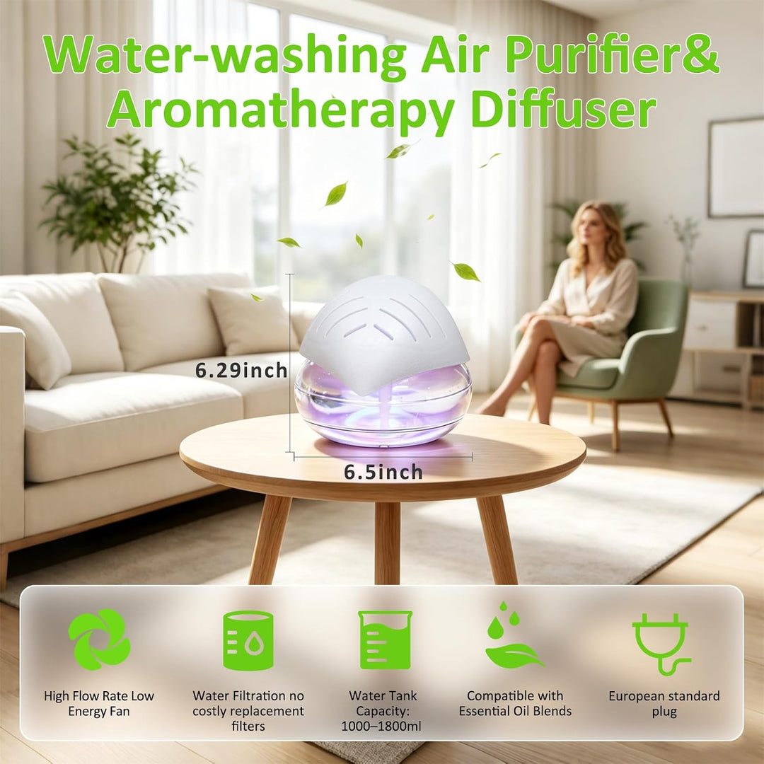 Lufterfrischer Luftbefeuchter Aroma Diffuser Ioniser with 30ml Essential Oils, Aromatisierer Raumluf