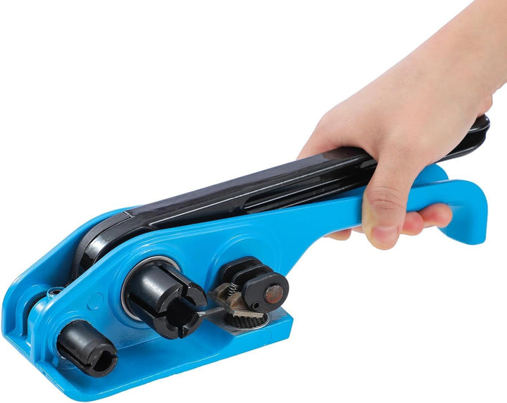 KATSU Manuelles Umreifungsgerät, für 11mm-19mm Breite PP/PET Kunststoffspanner Umreifungsband Kit, P